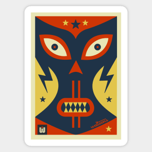 Máscara de lucha libre Sticker